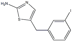 5-(3-iodobenzyl)-1,3-thiazol-2-amine,,结构式