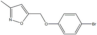 5-(4-bromophenoxymethyl)-3-methyl-1,2-oxazole Struktur