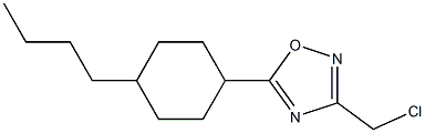 5-(4-butylcyclohexyl)-3-(chloromethyl)-1,2,4-oxadiazole,,结构式