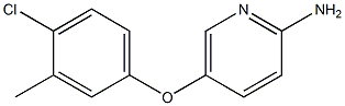 5-(4-chloro-3-methylphenoxy)pyridin-2-amine Struktur