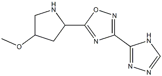 5-(4-methoxypyrrolidin-2-yl)-3-(4H-1,2,4-triazol-3-yl)-1,2,4-oxadiazole