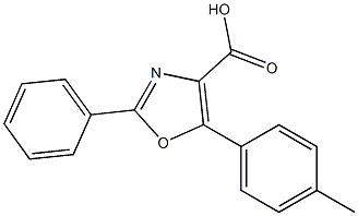 5-(4-methylphenyl)-2-phenyl-1,3-oxazole-4-carboxylic acid Structure