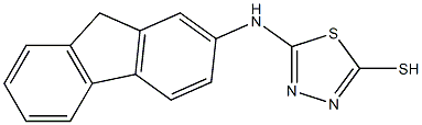 5-(9H-fluoren-2-ylamino)-1,3,4-thiadiazole-2-thiol 化学構造式