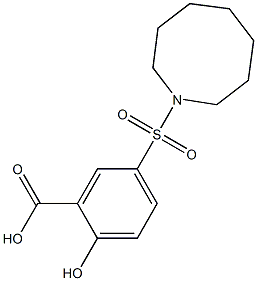 5-(azocane-1-sulfonyl)-2-hydroxybenzoic acid Structure