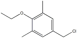 5-(chloromethyl)-2-ethoxy-1,3-dimethylbenzene,,结构式