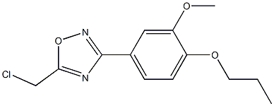 5-(chloromethyl)-3-(3-methoxy-4-propoxyphenyl)-1,2,4-oxadiazole