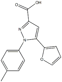 5-(furan-2-yl)-1-(4-methylphenyl)-1H-pyrazole-3-carboxylic acid