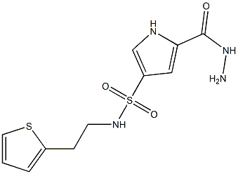  5-(hydrazinocarbonyl)-N-(2-thien-2-ylethyl)-1H-pyrrole-3-sulfonamide