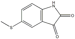 5-(methylthio)-1H-indole-2,3-dione Struktur