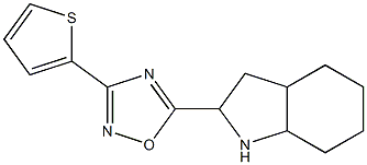 5-(octahydro-1H-indol-2-yl)-3-(thiophen-2-yl)-1,2,4-oxadiazole Structure