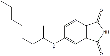 5-(octan-2-ylamino)-2,3-dihydro-1H-isoindole-1,3-dione,,结构式