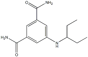 5-(pentan-3-ylamino)benzene-1,3-dicarboxamide Structure