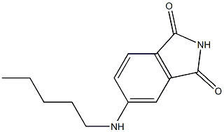 5-(pentylamino)-2,3-dihydro-1H-isoindole-1,3-dione 化学構造式