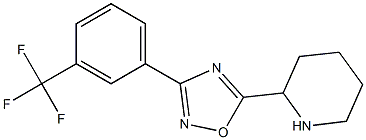 5-(piperidin-2-yl)-3-[3-(trifluoromethyl)phenyl]-1,2,4-oxadiazole Structure