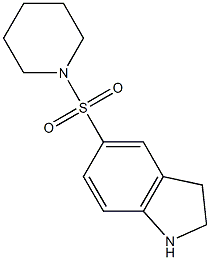 5-(piperidine-1-sulfonyl)-2,3-dihydro-1H-indole Struktur