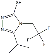 5-(propan-2-yl)-4-(2,2,2-trifluoroethyl)-4H-1,2,4-triazole-3-thiol Structure