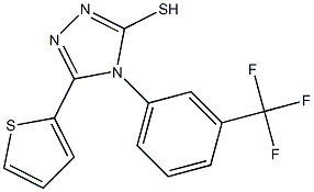 5-(thiophen-2-yl)-4-[3-(trifluoromethyl)phenyl]-4H-1,2,4-triazole-3-thiol