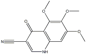 5,6,7-trimethoxy-4-oxo-1,4-dihydroquinoline-3-carbonitrile