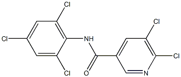 5,6-dichloro-N-(2,4,6-trichlorophenyl)pyridine-3-carboxamide Structure