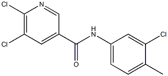 5,6-dichloro-N-(3-chloro-4-methylphenyl)pyridine-3-carboxamide Structure