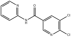 5,6-dichloro-N-(pyridin-2-yl)pyridine-3-carboxamide, 1016746-43-2, 结构式