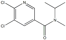 5,6-dichloro-N-methyl-N-(propan-2-yl)pyridine-3-carboxamide 化学構造式