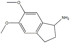 5,6-dimethoxy-2,3-dihydro-1H-inden-1-amine,,结构式