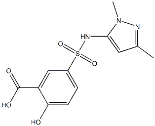 5-[(1,3-dimethyl-1H-pyrazol-5-yl)sulfamoyl]-2-hydroxybenzoic acid