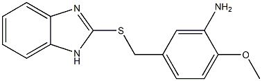 5-[(1H-1,3-benzodiazol-2-ylsulfanyl)methyl]-2-methoxyaniline Structure