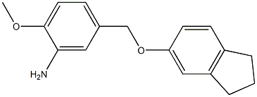 5-[(2,3-dihydro-1H-inden-5-yloxy)methyl]-2-methoxyaniline