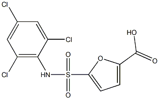 5-[(2,4,6-trichlorophenyl)sulfamoyl]furan-2-carboxylic acid