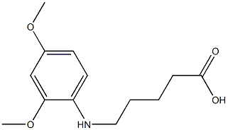 5-[(2,4-dimethoxyphenyl)amino]pentanoic acid|