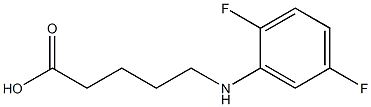 5-[(2,5-difluorophenyl)amino]pentanoic acid,,结构式