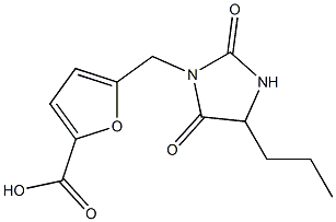 5-[(2,5-dioxo-4-propylimidazolidin-1-yl)methyl]furan-2-carboxylic acid|