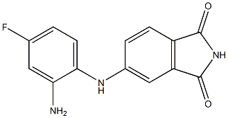 5-[(2-amino-4-fluorophenyl)amino]-2,3-dihydro-1H-isoindole-1,3-dione|