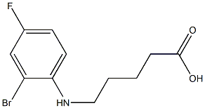 5-[(2-bromo-4-fluorophenyl)amino]pentanoic acid Structure