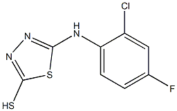 5-[(2-chloro-4-fluorophenyl)amino]-1,3,4-thiadiazole-2-thiol Structure