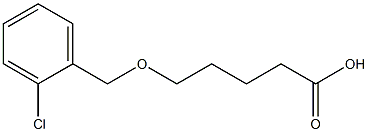 5-[(2-chlorophenyl)methoxy]pentanoic acid,,结构式