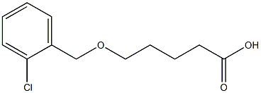 5-[(2-chlorophenyl)methoxy]pentanoic acid Struktur