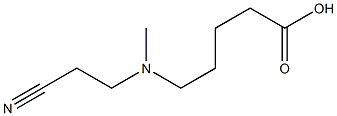 5-[(2-cyanoethyl)(methyl)amino]pentanoic acid Struktur