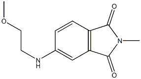 5-[(2-methoxyethyl)amino]-2-methyl-2,3-dihydro-1H-isoindole-1,3-dione Structure