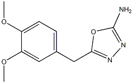 5-[(3,4-dimethoxyphenyl)methyl]-1,3,4-oxadiazol-2-amine Structure