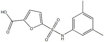 5-[(3,5-dimethylphenyl)sulfamoyl]furan-2-carboxylic acid Struktur