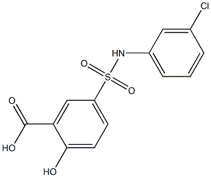 5-[(3-chlorophenyl)sulfamoyl]-2-hydroxybenzoic acid Structure