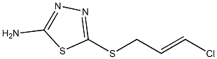 5-[(3-chloroprop-2-en-1-yl)sulfanyl]-1,3,4-thiadiazol-2-amine