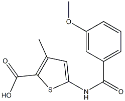  5-[(3-methoxybenzoyl)amino]-3-methylthiophene-2-carboxylic acid