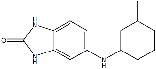 5-[(3-methylcyclohexyl)amino]-2,3-dihydro-1H-1,3-benzodiazol-2-one Structure