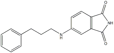 5-[(3-phenylpropyl)amino]-2,3-dihydro-1H-isoindole-1,3-dione Struktur