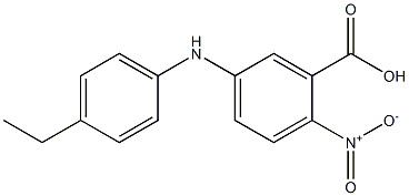 5-[(4-ethylphenyl)amino]-2-nitrobenzoic acid 结构式