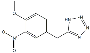 5-[(4-methoxy-3-nitrophenyl)methyl]-1H-1,2,3,4-tetrazole,,结构式